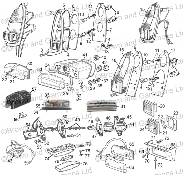 Image for Rear & Interior Lamps